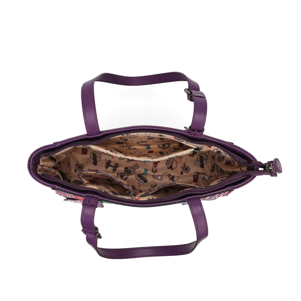 Vendula London Travelling Library Bookshop Shopper Bag-4
