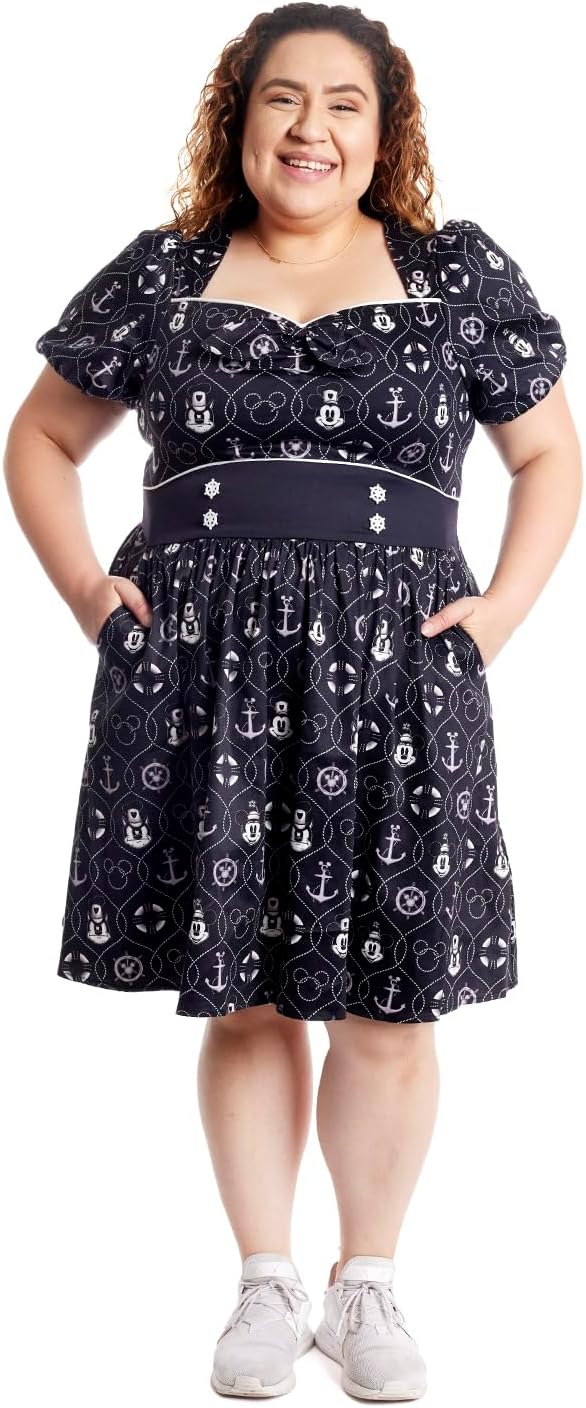 Loungefly Stitch Shoppe Disney Steamboat Willie Sailor Dress