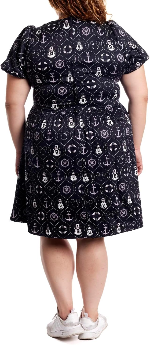 Loungefly Stitch Shoppe Disney Steamboat Willie Sailor Dress
