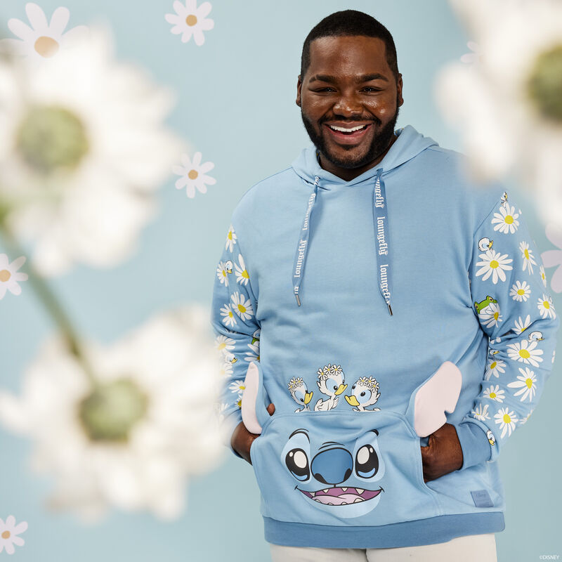 Loungefly Stitch Springtime Daisy Cosplay Unisex Hoodie-2