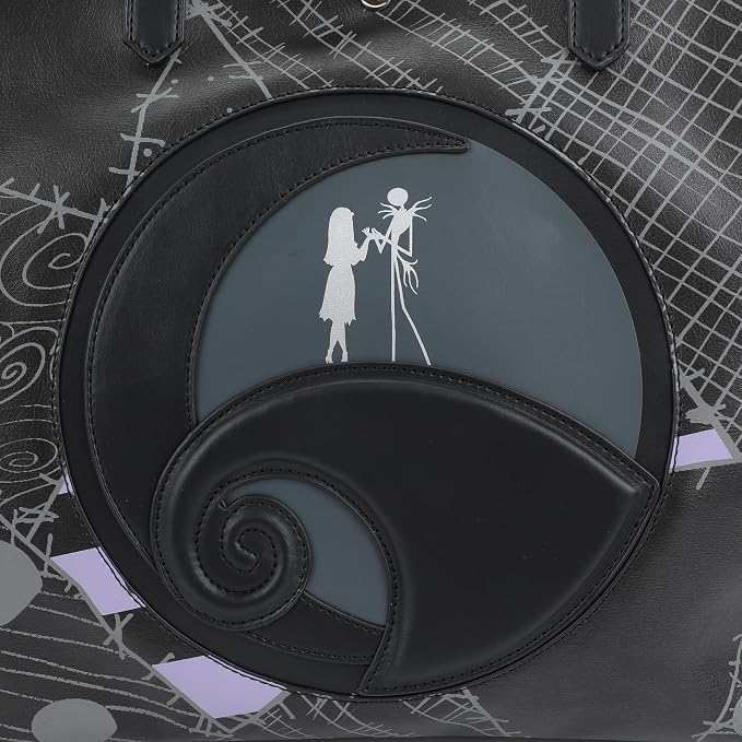 The Nightmare Before Christmas Jack & Sally Tote Bag-zoom-3
