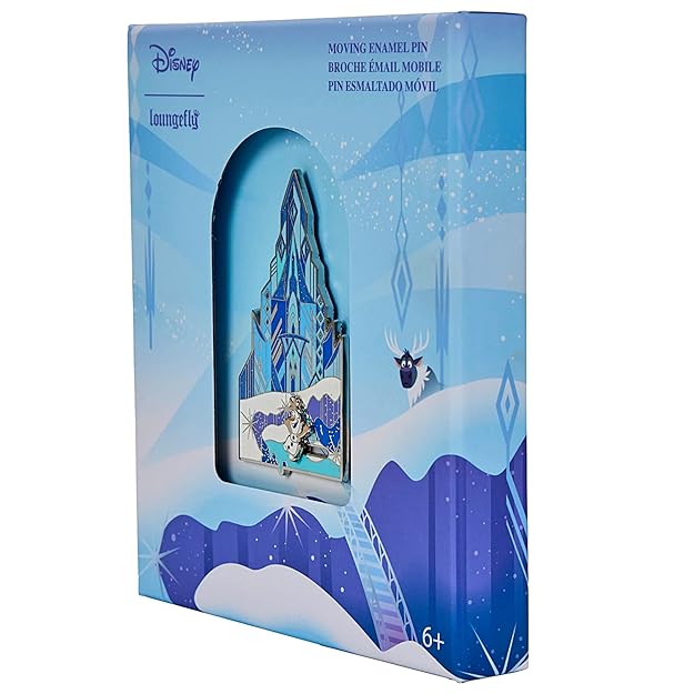 Loungefly Disney Frozen Trading Pin, Individually Boxed Collector Enamel Pins with Mountain and Olaf, 3 Inches-zoom-4