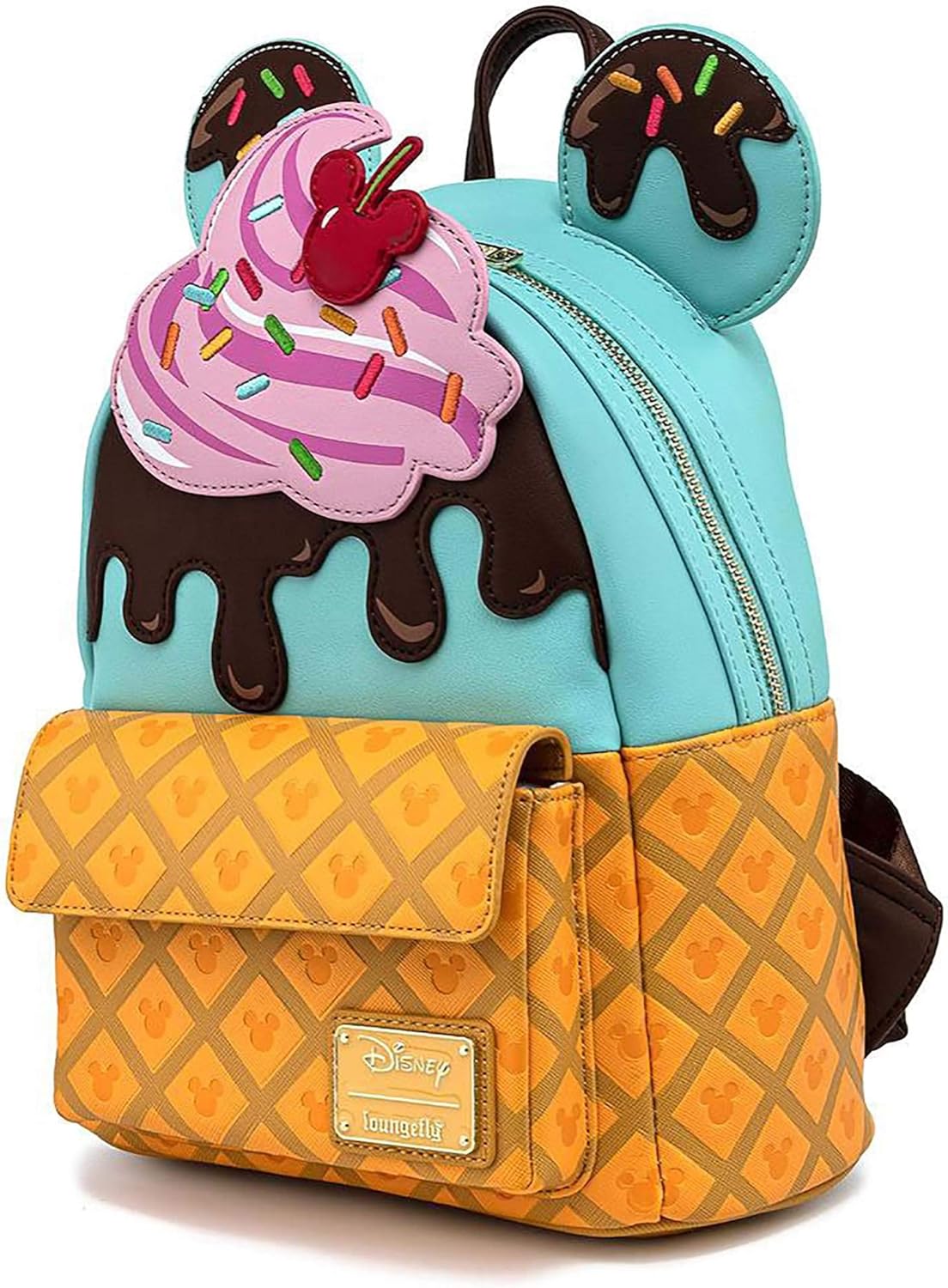 Loungefly Disney Mickey & Minnie Sweets Ice Cream Mini Backpack-4