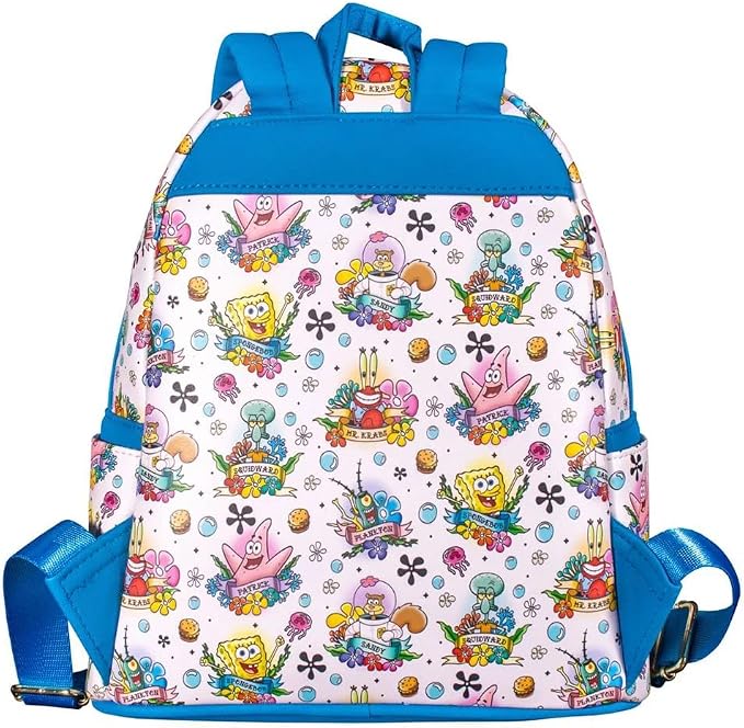 Loungefly Exclusive Spongebob Tattoo Aop Mini Backpack Nickelodeon