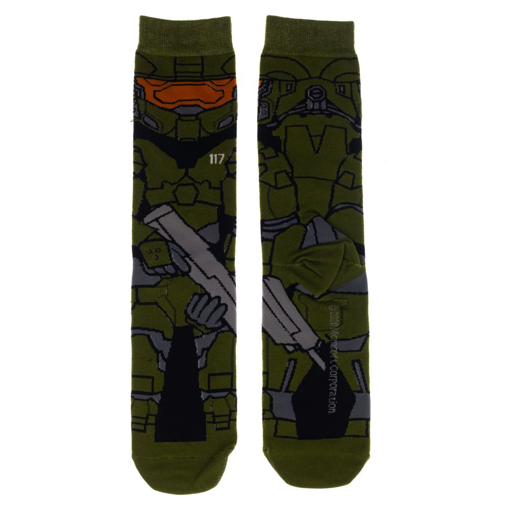 Halo Master Chief 360° Crew Socks for Men | Officially Licensed Xbox Gaming Apparel-3