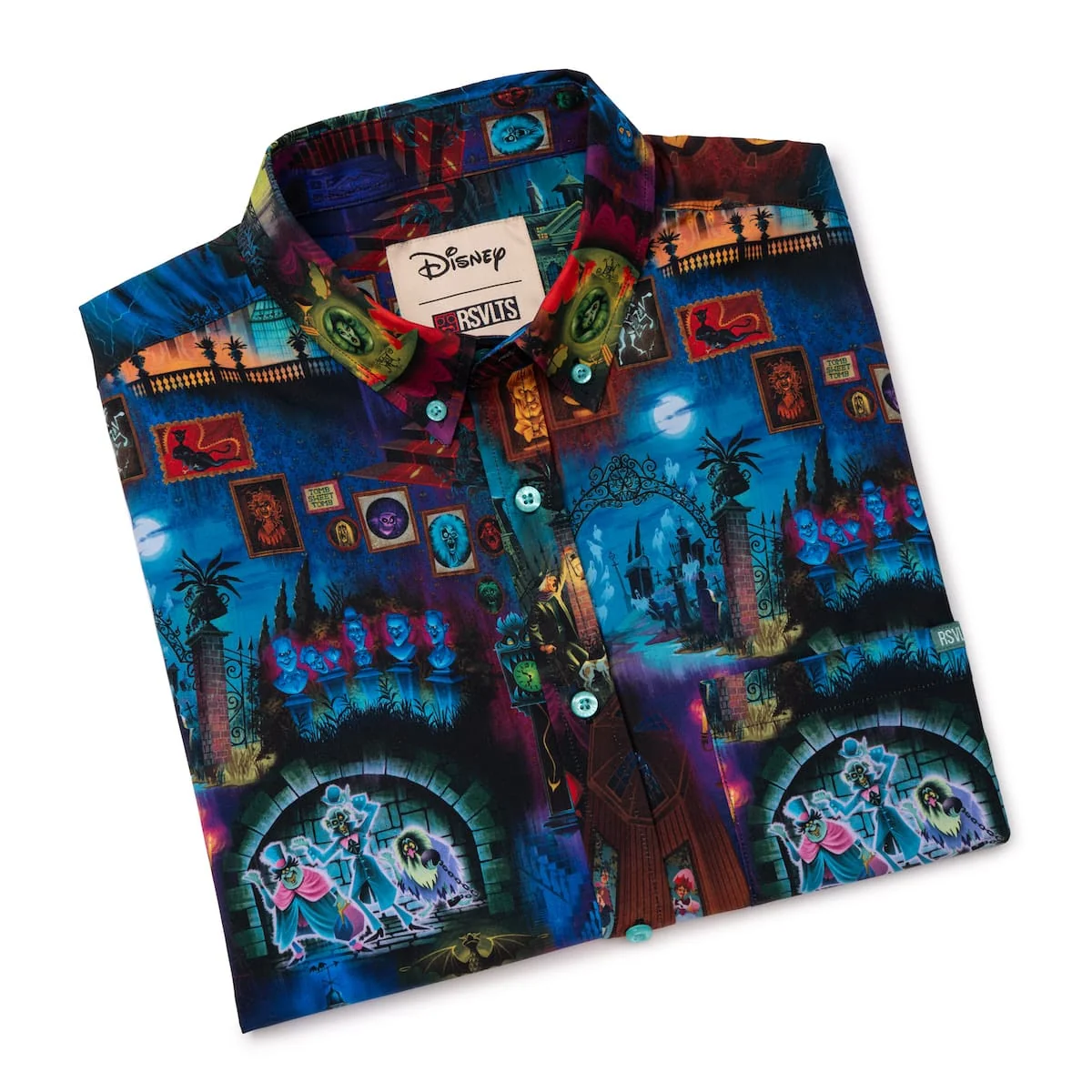 RSVLTS Disney's Haunted Mansion "999 Happy Haunts" – KUNUFLEX Short Sleeve Shirt-3