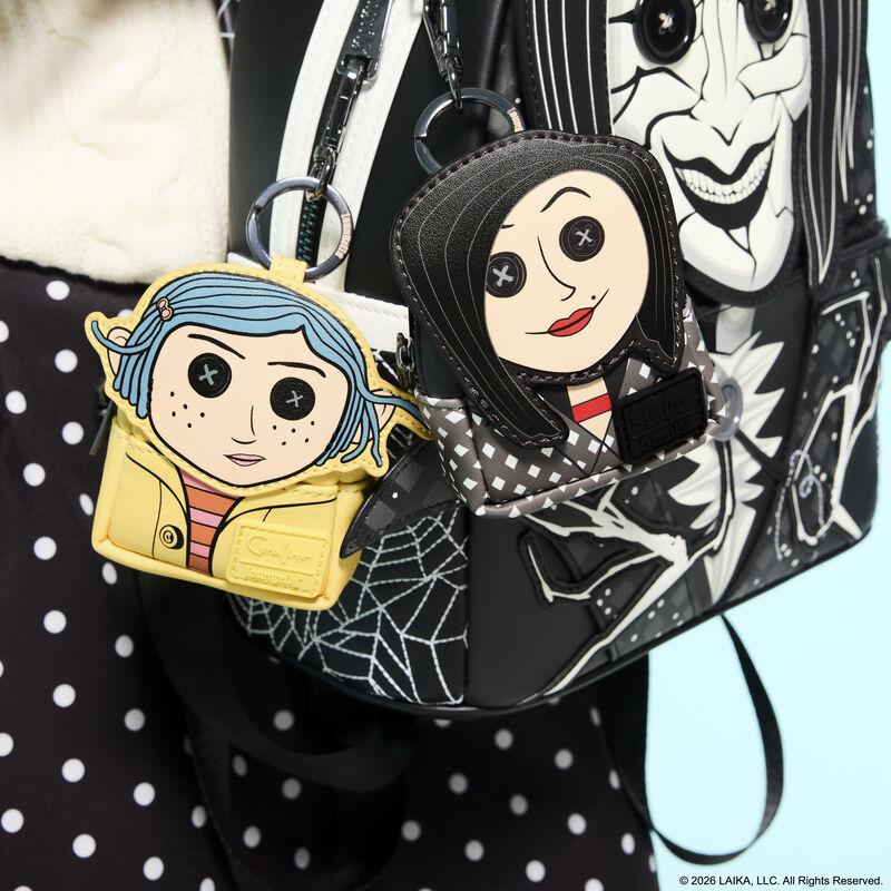 Loungefly Coraline Cosplay Mystery Mini Backpack Keychain Charm