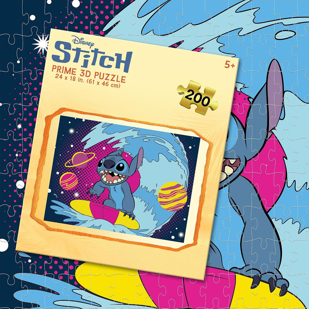 Prime 3D Stitch Surfing, 200-Piece 3D Jigsaw Puzzle, 24x18