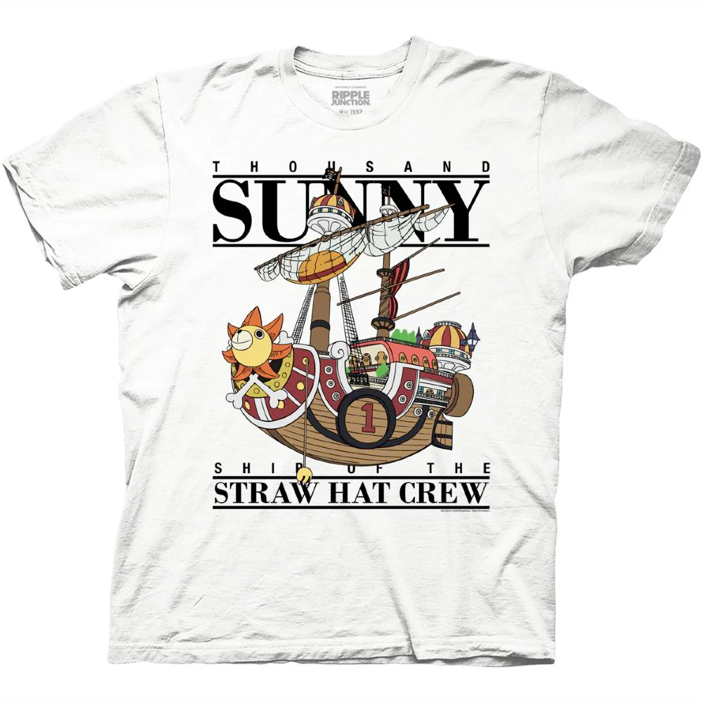 One Piece Thousand Sunny Ship Of The Straw Hat Crew T-Shirt