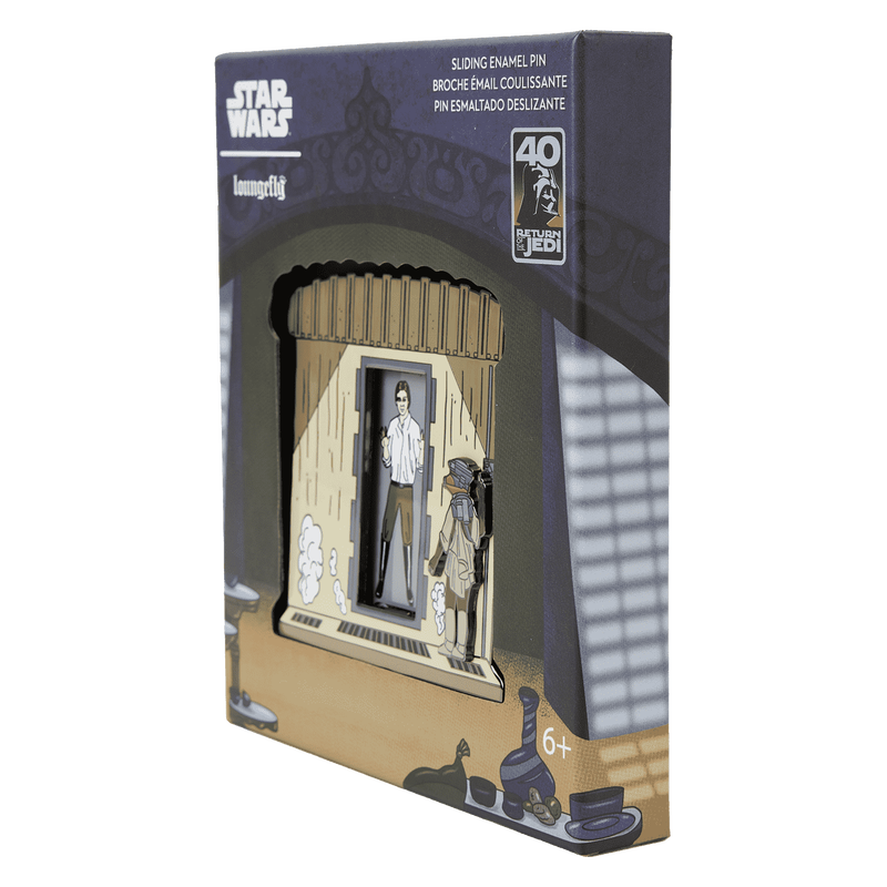Loungefly Star Wars: Return of the Jedi 40th Anniversary Han Solo in Carbonite Sliding Pin-zoom-3