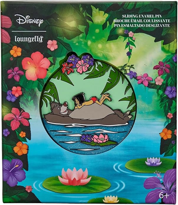 Loungefly The Jungle Book Baloo and Mowgli 3-Inch Collector Enamel Pin-zoom-1