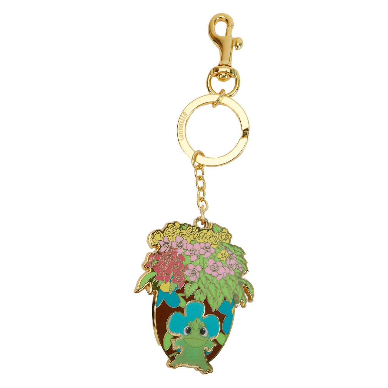 Loungefly Disney Tangled Lenticular Pascal Flowers Enamel Keychain