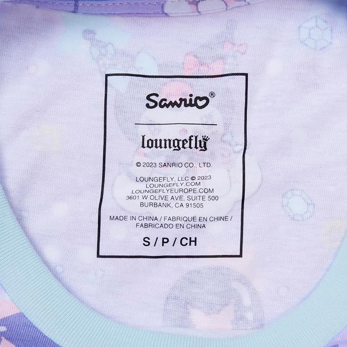 Loungefly Apparel Sanrio Kuromi Carnival Crew unisex t shirt-3