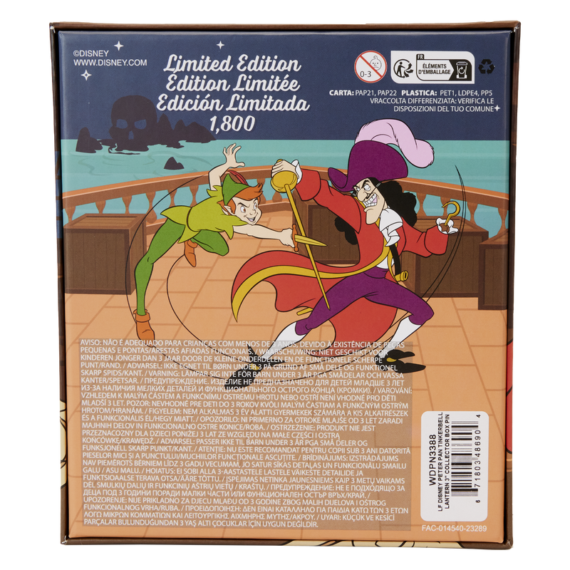 Loungefly Peter Pan Tinker Bell Lantern 3" Collector Box Pin-zoom-4