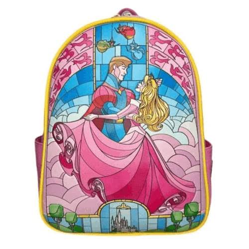 Loungefly Stained Glass Sleeping Aurora Beauty Mini Backpack Exclusive-zoom-8