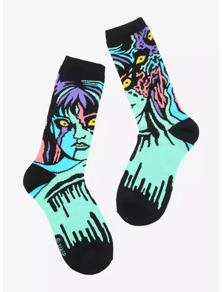 Junji Ito Tomie Pop Crew Socks-1
