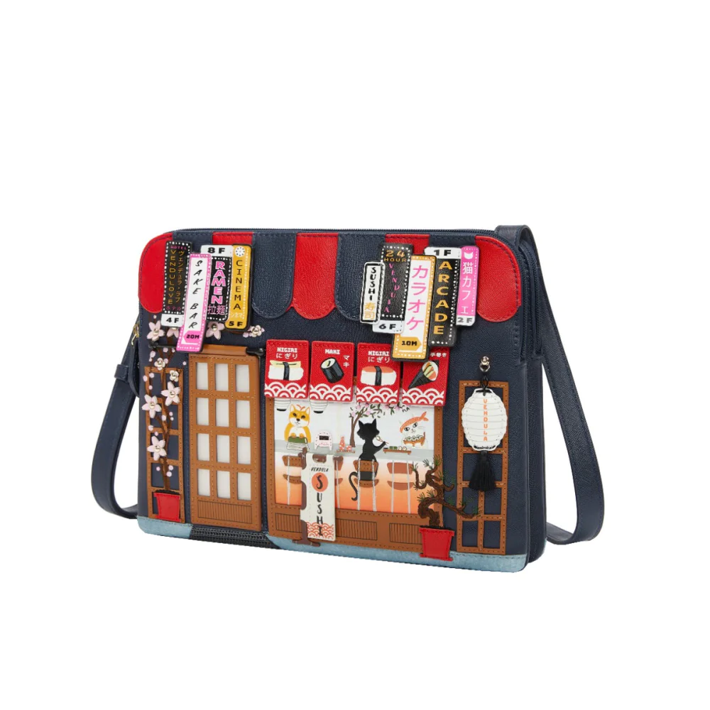 Vendula London Vendula Sushi - Blue Edition Bella Bag-zoom-4