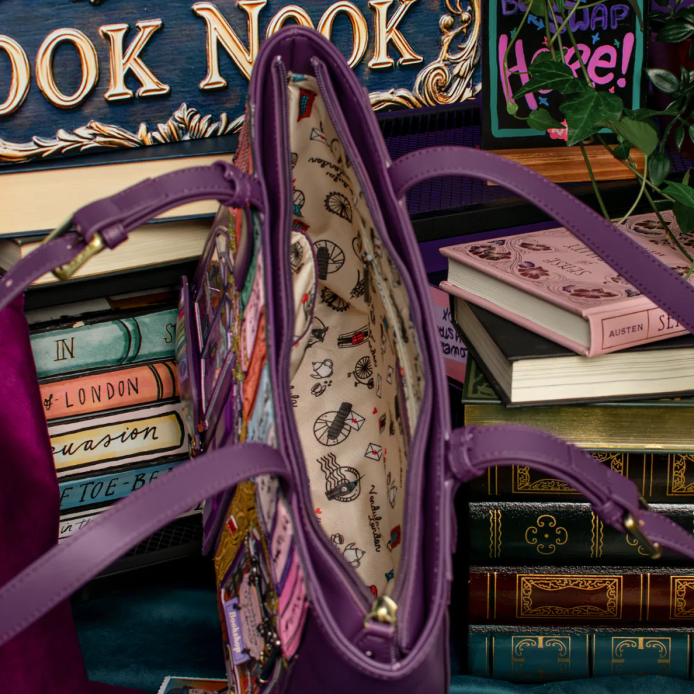 Vendula London Travelling Library Bookshop Shopper Bag-9