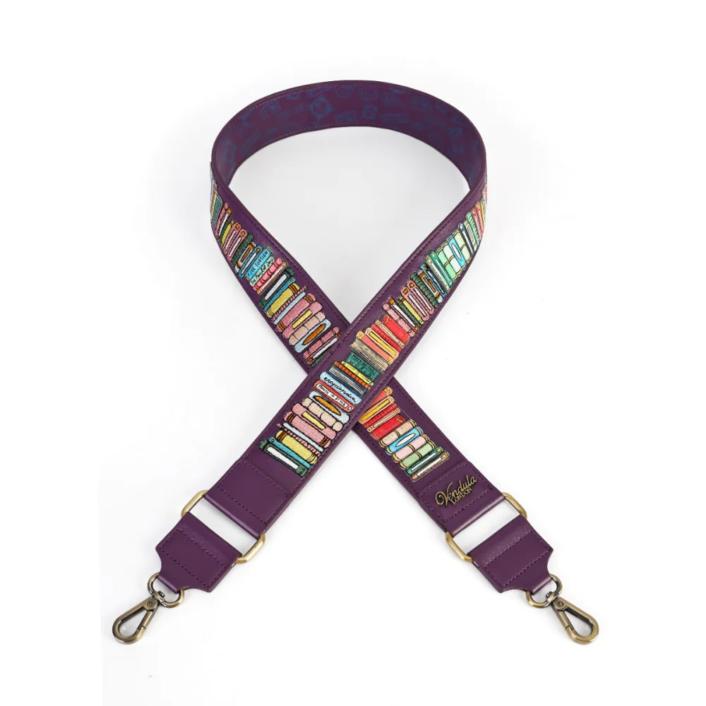 Vendula London Travelling Library Bookshop Wide Shoulder Strap-10