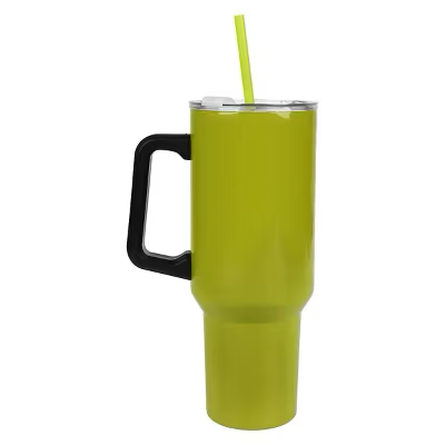 Dr. Seuss The Grinch Vacuum Insulated 40 Oz. Stainless Steel Tumbler with Straw & Leak-Proof Lid