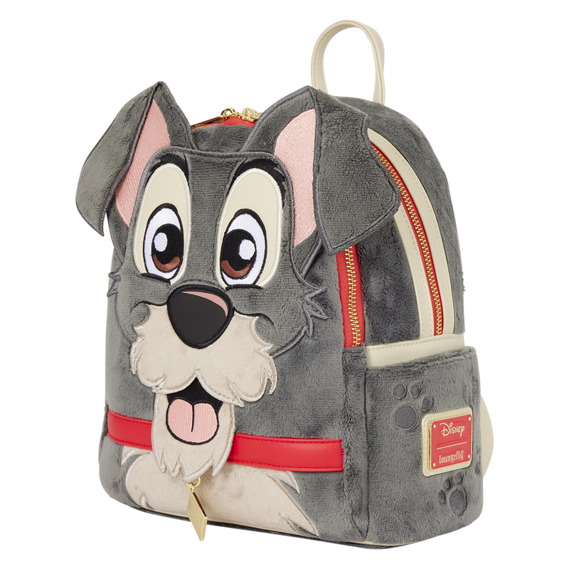 Loungefly Lady and the Tramp Plush Cosplay Mini Backpack-zoom-3