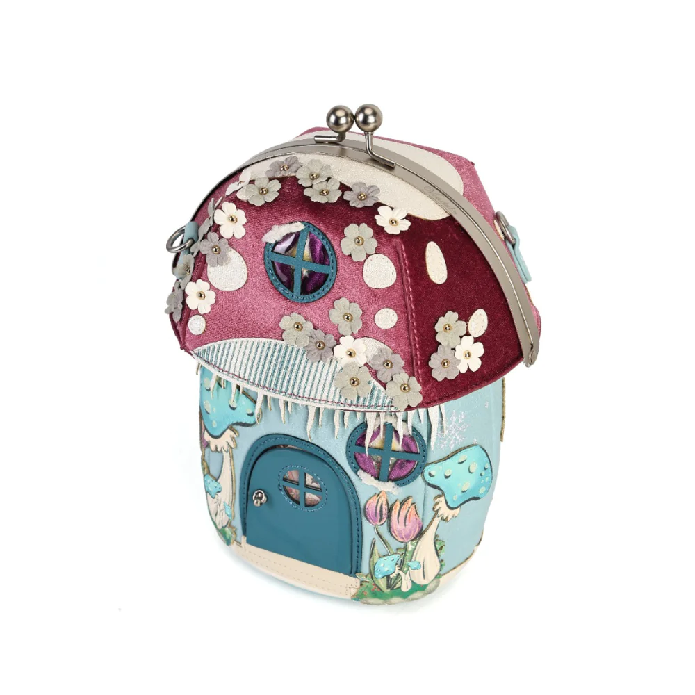 Vendula London Fairy Village Snowflake Toadstool House Bag-4