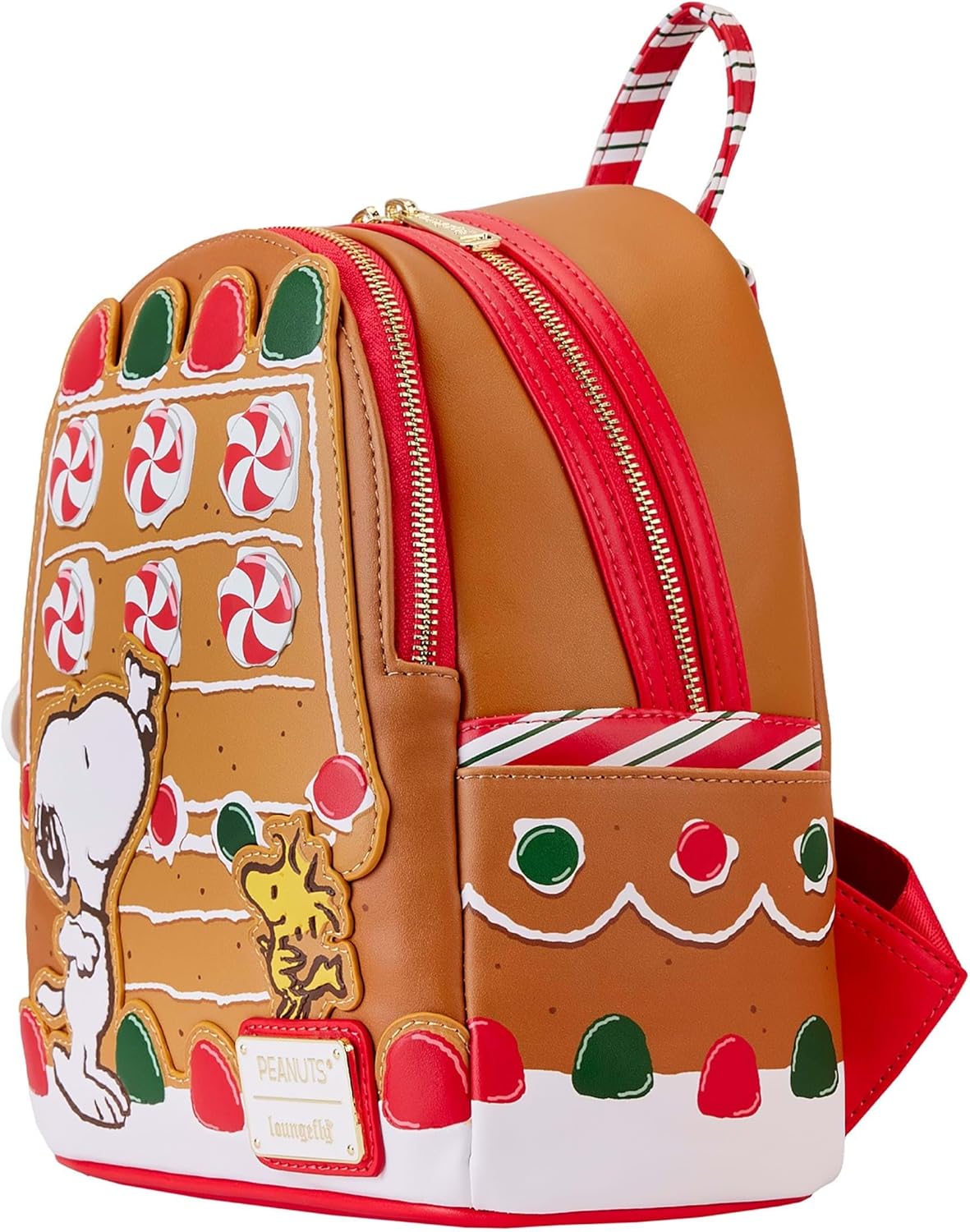 Loungefly Peanuts Snoopy Gingerbread House Mini Backpack