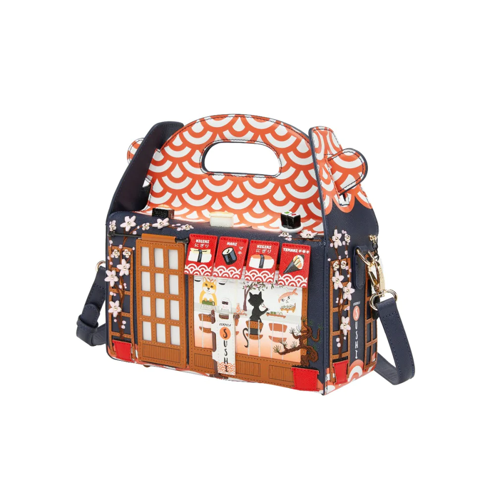 Vendula London Vendula Sushi - Blue Edition Takeaway Box Bag-5