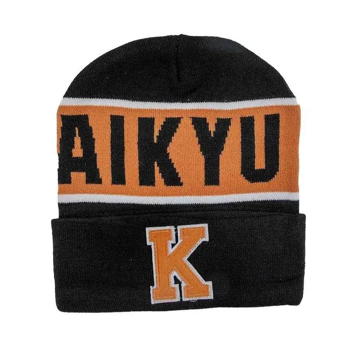 Haikyu!! - Karasuno High Letterman Cuff Beanie Hat - Bioworld-zoom-3