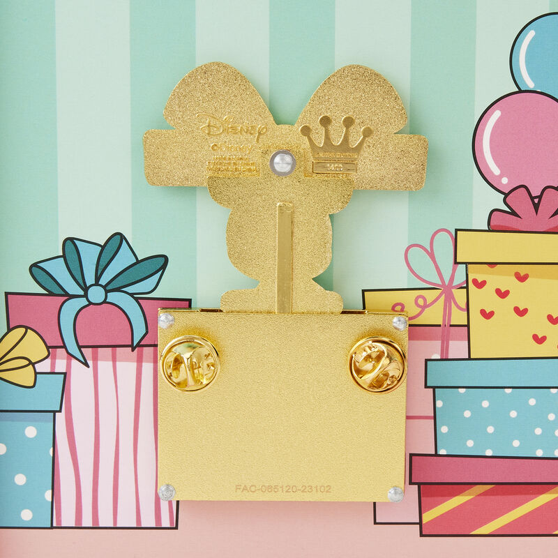 Loungefly Mickey Mouse Birthday Present Surprise 3" Collector Box Sliding Pin-zoom-7