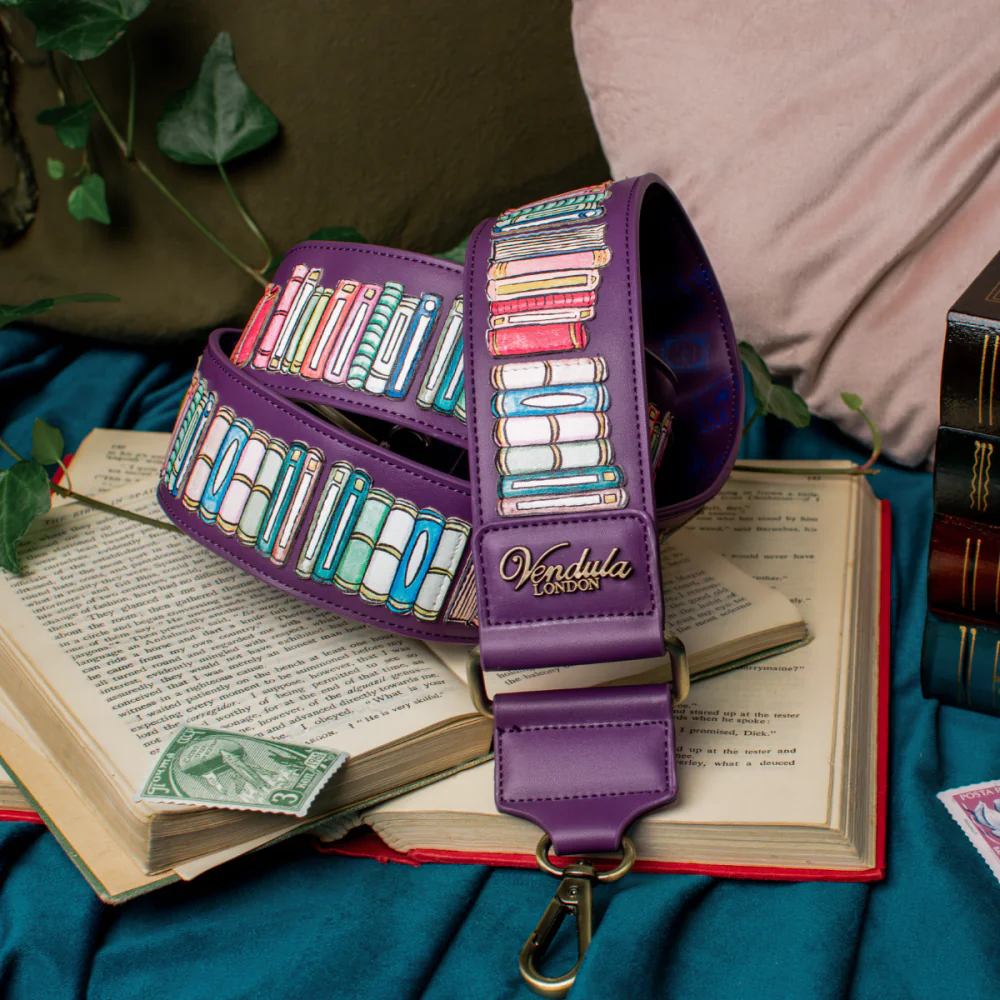 Vendula London Travelling Library Bookshop Wide Shoulder Strap