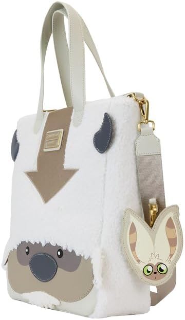 Loungefly Avatar: The Last Airbender Appa Cosplay Plush Tote Bag with Momo Charm