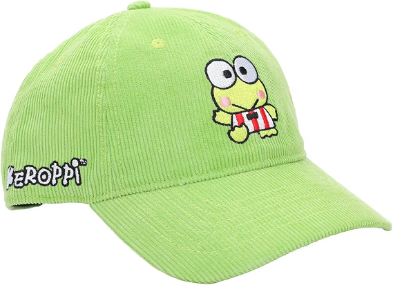 Sanrio Keroppi Green Corduroy Hat-3