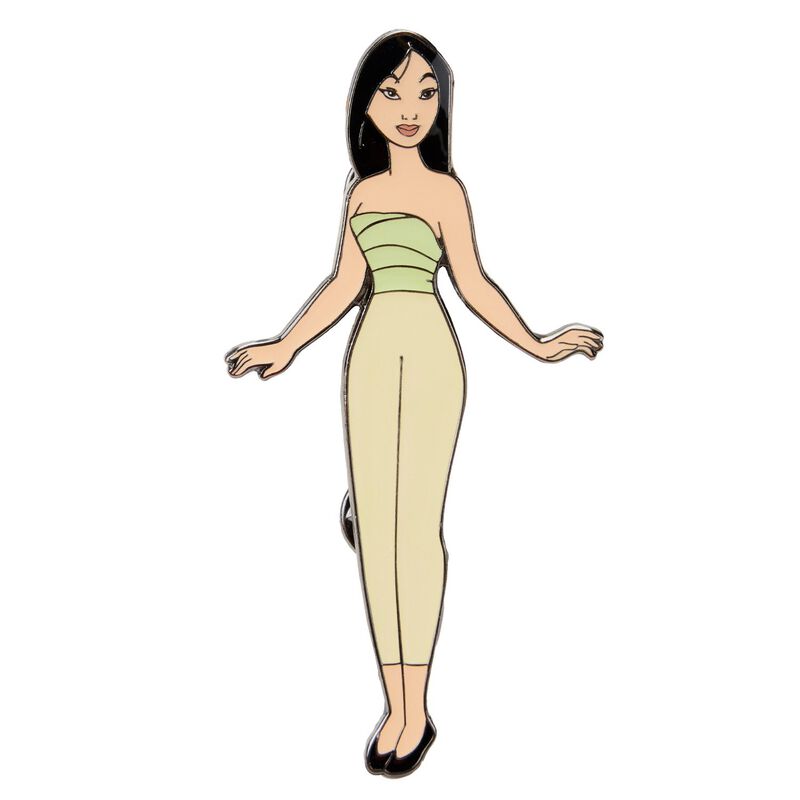Loungefly Pin Set - Mulan Magnetic Paper Doll Pin Set-4