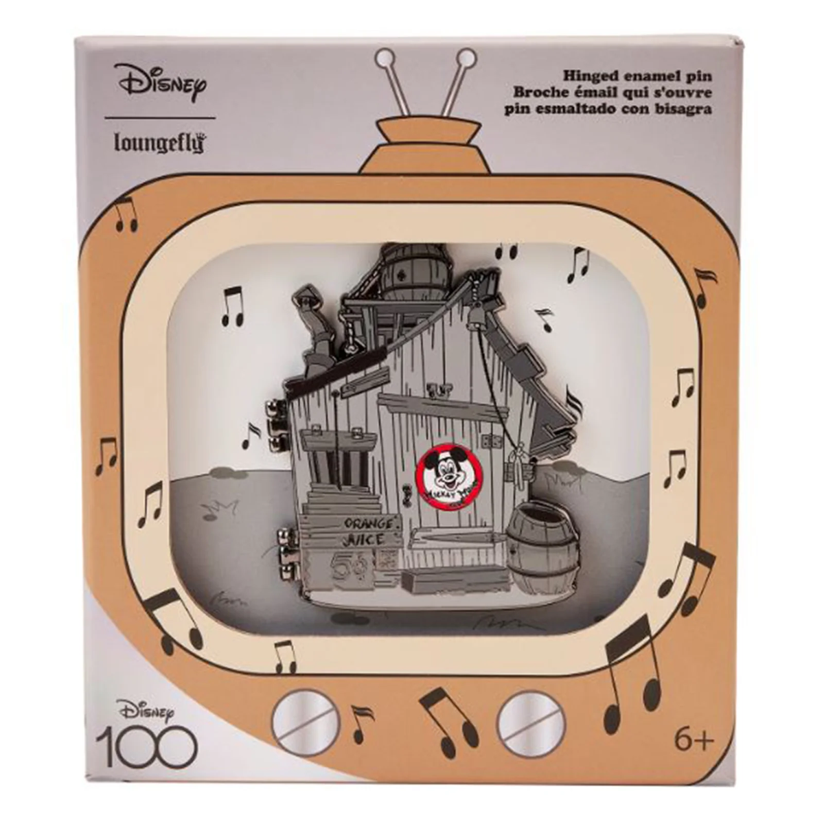 Loungefly Disney 100th Anniversary Mickey Clubhouse 3" Collector Pin-zoom-1