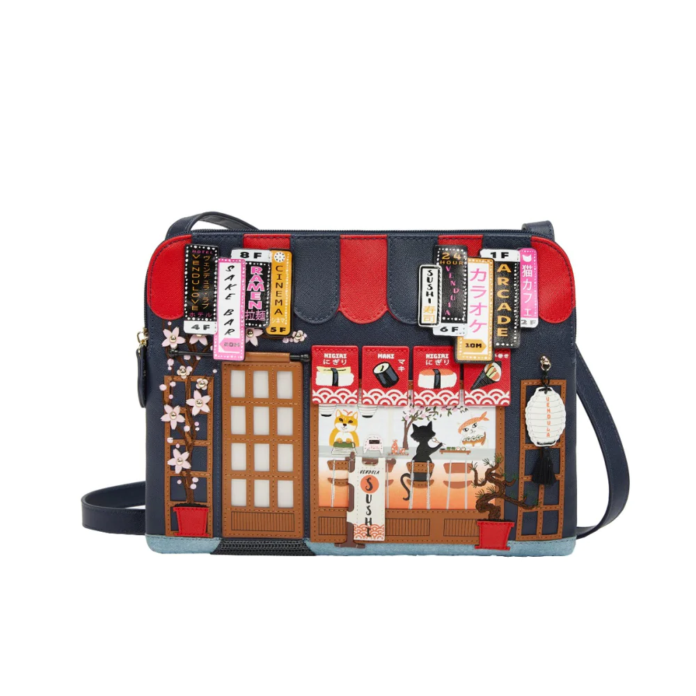 Vendula London Vendula Sushi - Blue Edition Bella Bag-zoom-2