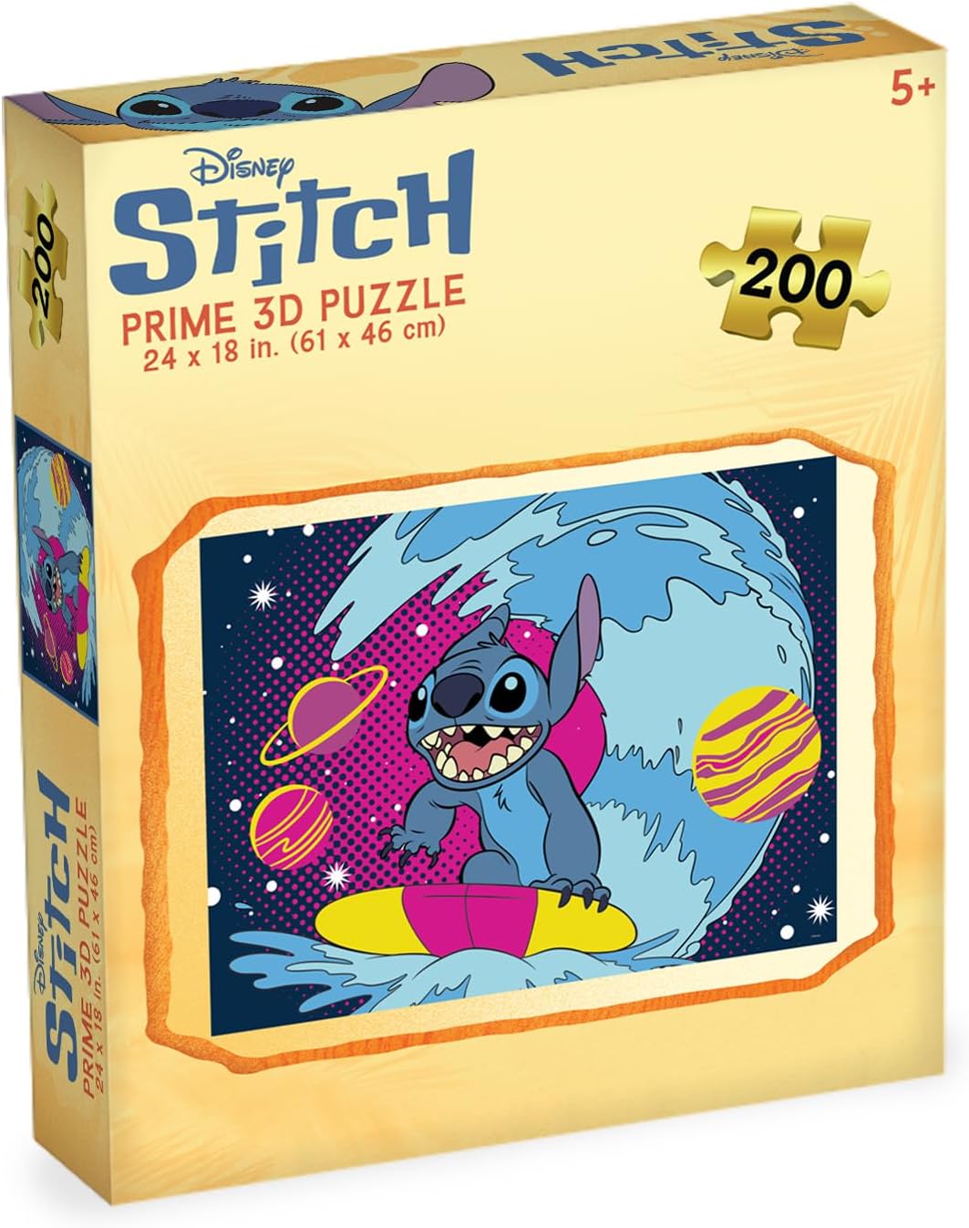 Prime 3D Stitch Surfing, 200-Piece 3D Jigsaw Puzzle, 24x18
