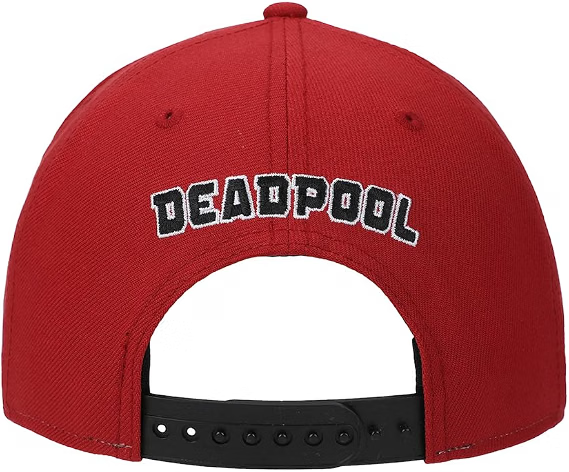 Marvel Deadpool Big Face Flat Bill Snapback-4