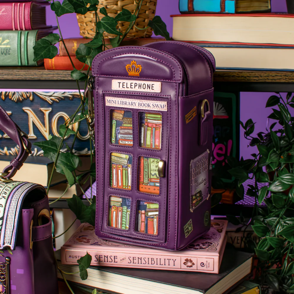 Vendula London Travelling Library Bookshop Book Nook Bag-zoom-1