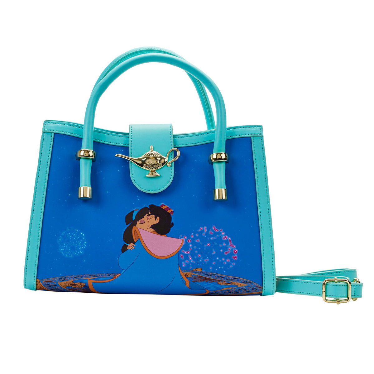 Loungefly Disney Aladdin & Jasmine Princess Series Crossbody Bag Purse