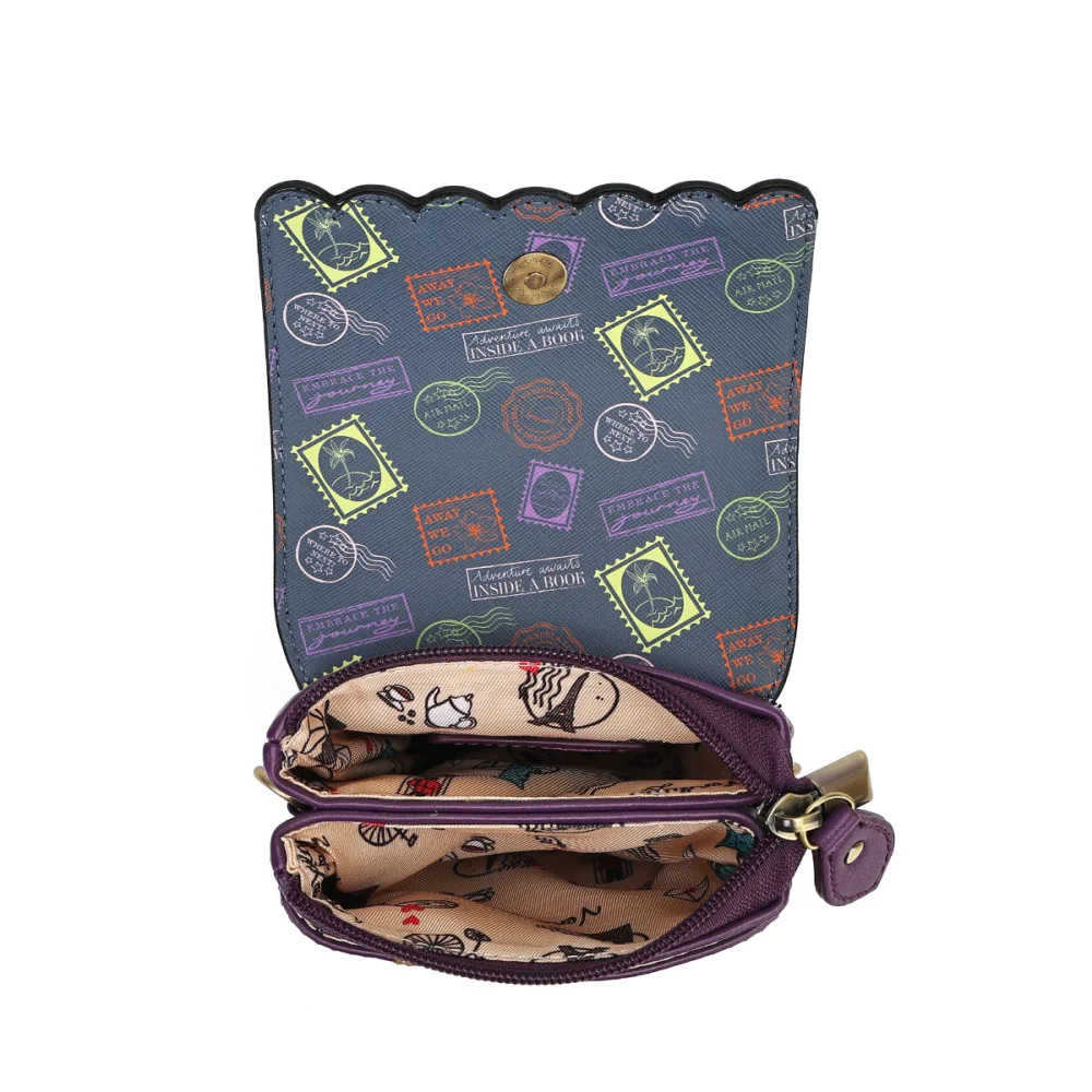 Vendula London Travelling Library Bookshop Phone Pouch-13