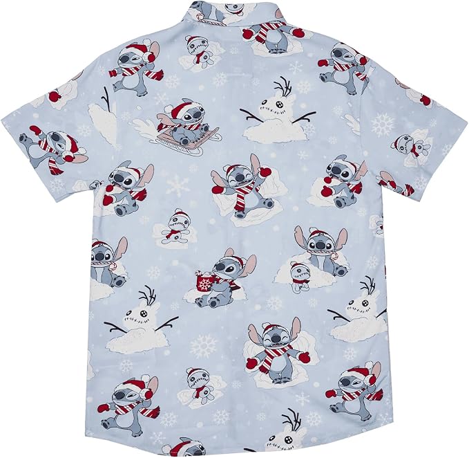 Loungefly Disney Lilo & Stitch Snow Angel Camp Shirt