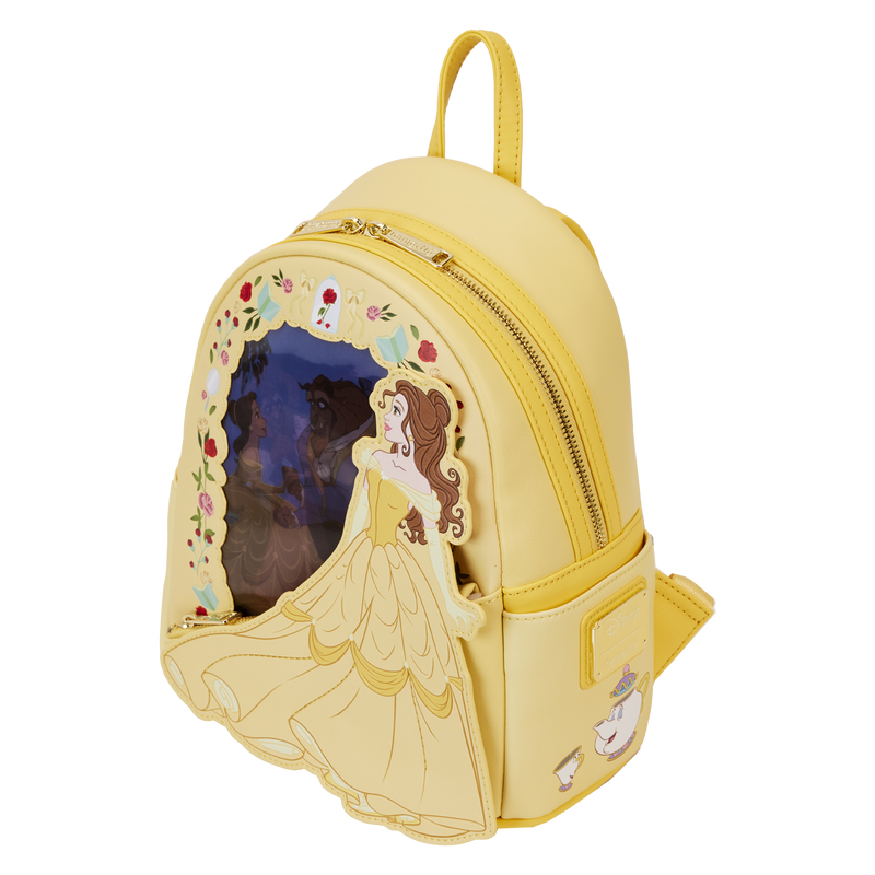 Loungefly Disney Beauty and the Beast Belle Princess Lenticular Mini Backpack-6