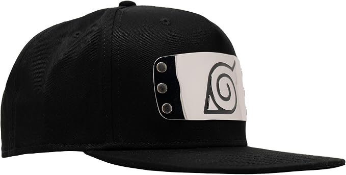 Naruto Shippuden Metal Plate Adult Flatbill Snapback Hat
