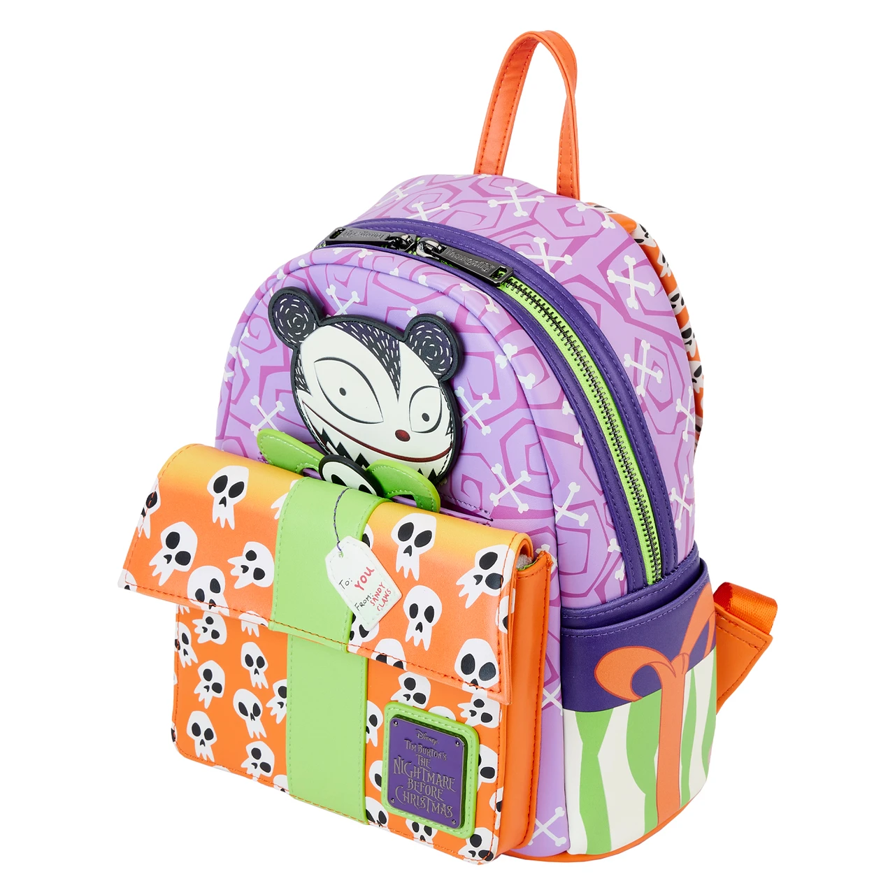 Loungefly  Nightmare Before Christmas Scary Teddy Present Mini Backpack-4