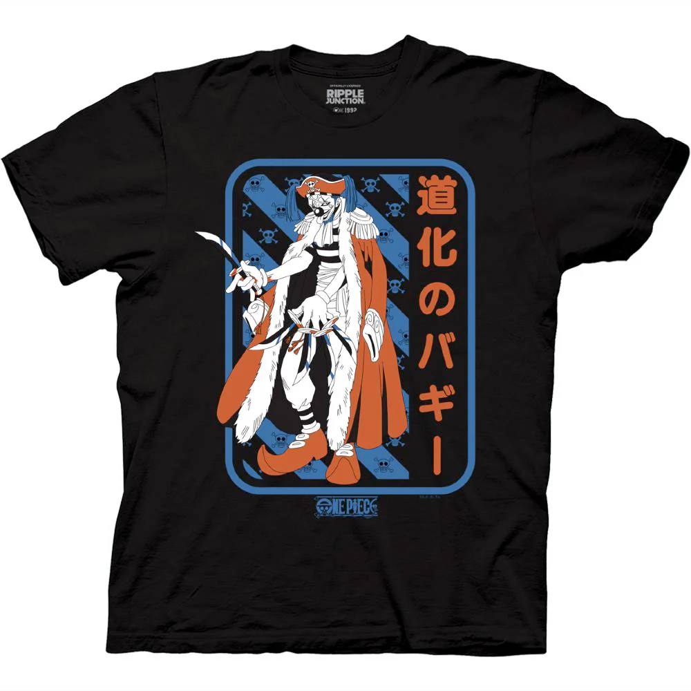 One Piece Buggy With Kanji T-Shirt