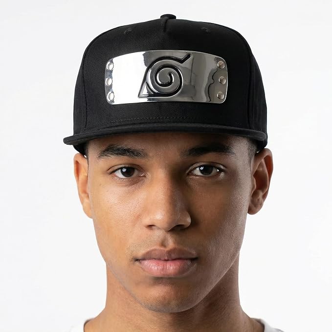 Naruto Shippuden Metal Plate Adult Flatbill Snapback Hat