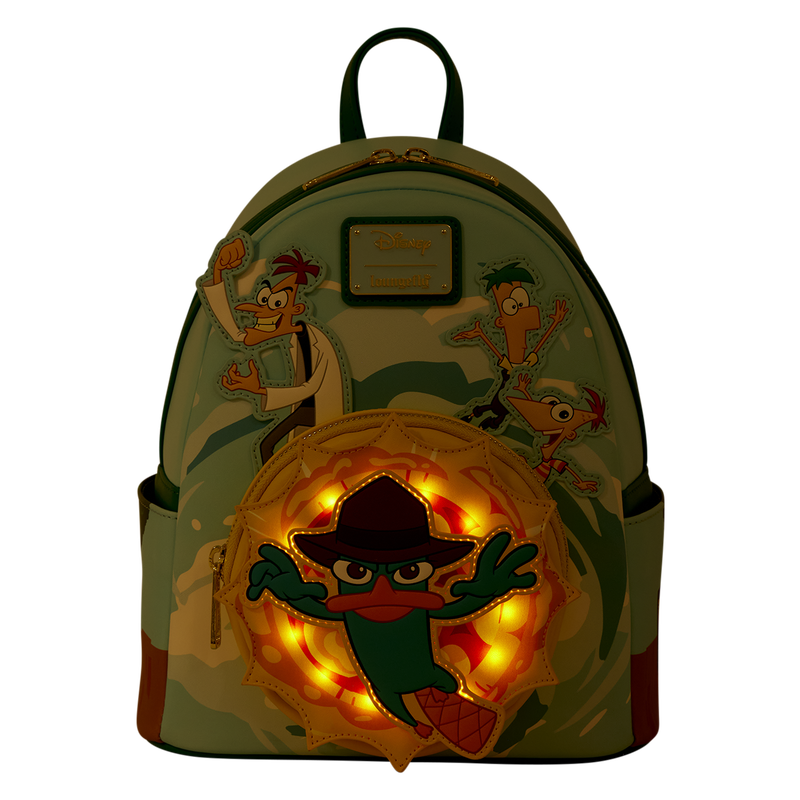 Loungefly Phineas & Ferb Light-Up Mini Backpack-5