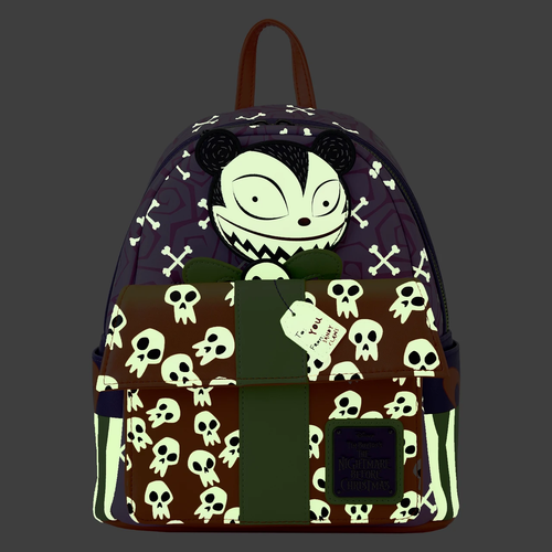 Loungefly  Nightmare Before Christmas Scary Teddy Present Mini Backpack