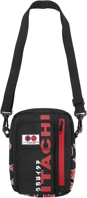 Naruto Shippuden Itachi Unisex Adult Black Mini Messenger Bag